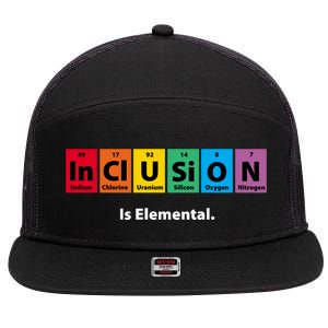 Inclusion Is Elemental 7 Panel Mesh Trucker Snapback Hat