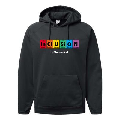 Inclusion Is Elemental Performance Fleece Hoodie