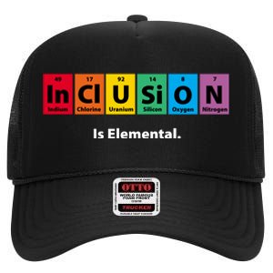 Inclusion Is Elemental High Crown Mesh Back Trucker Hat