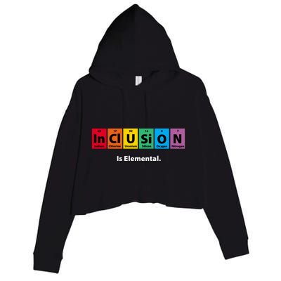 Inclusion Is Elemental Crop Fleece Hoodie