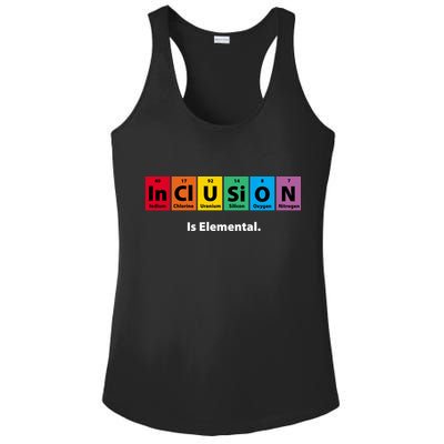 Inclusion Is Elemental Ladies PosiCharge Competitor Racerback Tank