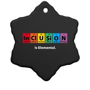 Inclusion Is Elemental Ceramic Star Ornament