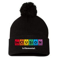 Inclusion Is Elemental Pom Pom 12in Knit Beanie