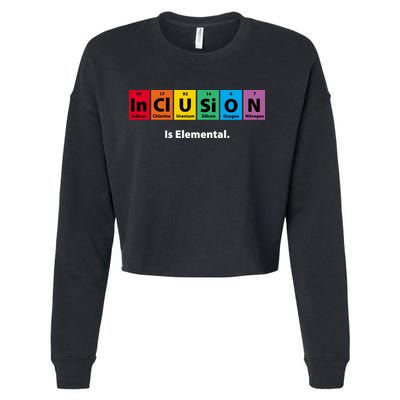 Inclusion Is Elemental Cropped Pullover Crew