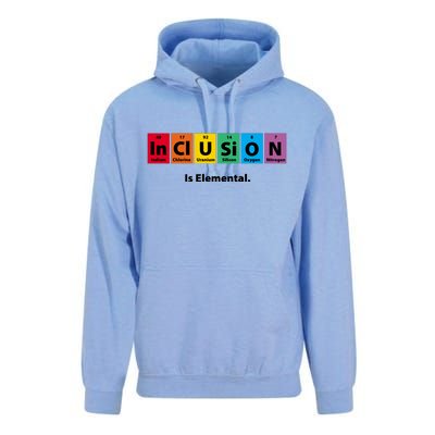 Inclusion Is Elemental Unisex Surf Hoodie