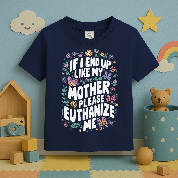 If I End Up Like My Mother Please Euthanize Me Toddler T-Shirt
