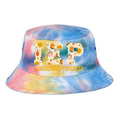 Iep I Encourage Progress Special Education School Teacher Gift Tie Dye Newport Bucket Hat