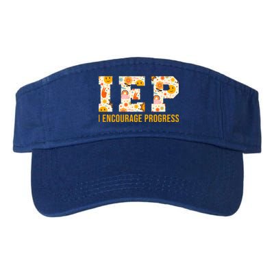 Iep I Encourage Progress Special Education School Teacher Gift Valucap Bio-Washed Visor