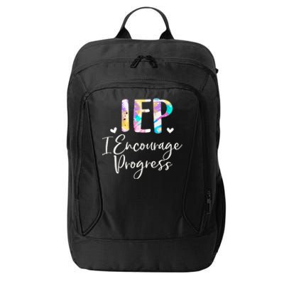 Iep I Encourage Progress Special Education School Teacher Gift City Backpack