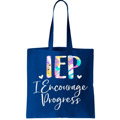 Iep I Encourage Progress Special Education School Teacher Gift Tote Bag