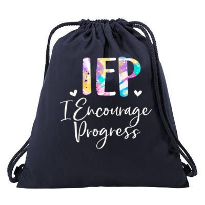 Iep I Encourage Progress Special Education School Teacher Gift Drawstring Bag