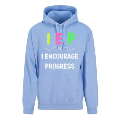 Iep I Encourage Progress Special Education Teacher Gift Unisex Surf Hoodie