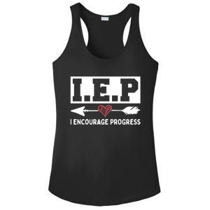 Iep I Encourage Progress Special Education Teacher Gift Ladies PosiCharge Competitor Racerback Tank