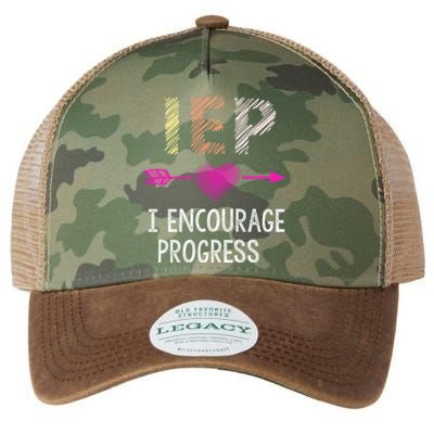 Iep I Encourage Progress Teacher Special Education Meaningful Gift Legacy Tie Dye Trucker Hat