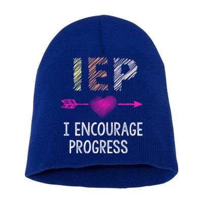 Iep I Encourage Progress Teacher Special Education Meaningful Gift Short Acrylic Beanie