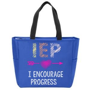 Iep I Encourage Progress Teacher Special Education Meaningful Gift Zip Tote Bag