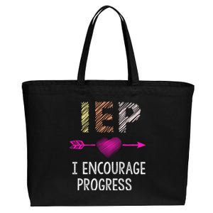 Iep I Encourage Progress Teacher Special Education Meaningful Gift Cotton Canvas Jumbo Tote