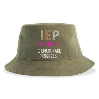 Iep I Encourage Progress Teacher Special Education Meaningful Gift Sustainable Bucket Hat