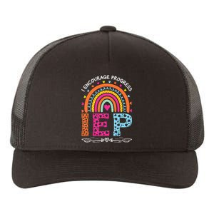 IEP I Encourage Progress Special Education School Teacher Yupoong Adult 5-Panel Trucker Hat