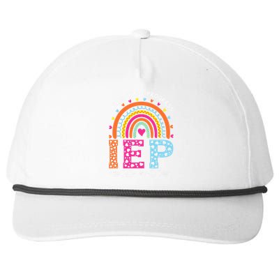 IEP I Encourage Progress Special Education School Teacher Snapback Five-Panel Rope Hat