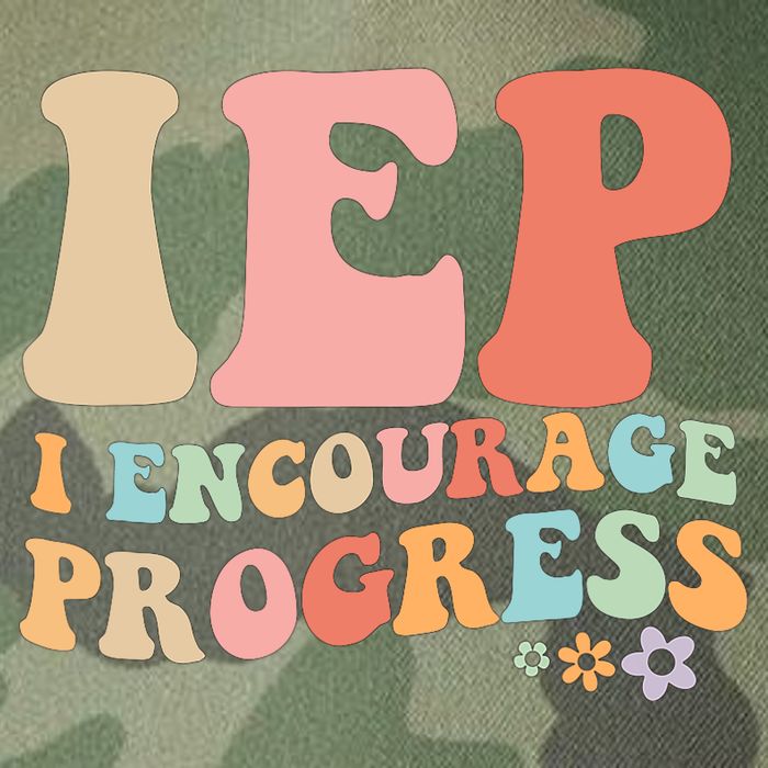 IEP I Encourage Progress Special Education teacher graphics Legacy Tie Dye Trucker Hat