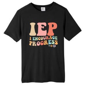 IEP I Encourage Progress Special Education teacher graphics Tall Fusion ChromaSoft Performance T-Shirt