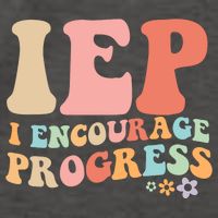 IEP I Encourage Progress Special Education teacher graphics Vector Backpack