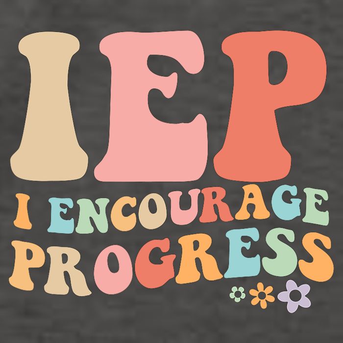 IEP I Encourage Progress Special Education teacher graphics Vector Backpack