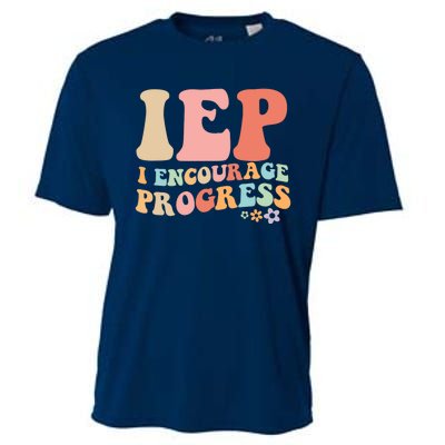 IEP I Encourage Progress Special Education teacher graphics Cooling Performance Crew T-Shirt