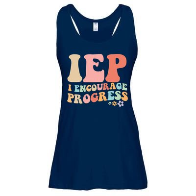 IEP I Encourage Progress Special Education teacher graphics Ladies Essential Flowy Tank