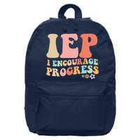 IEP I Encourage Progress Special Education teacher graphics 16 in Basic Backpack
