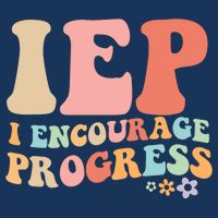 IEP I Encourage Progress Special Education teacher graphics 16 in Basic Backpack