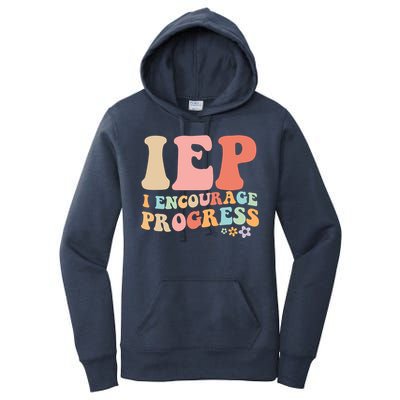 IEP I Encourage Progress Special Education teacher graphics Women's Pullover Hoodie