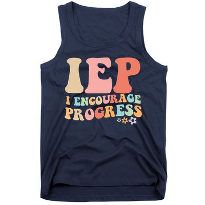 IEP I Encourage Progress Special Education teacher graphics Tank Top