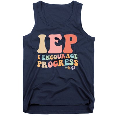 IEP I Encourage Progress Special Education teacher graphics Tank Top