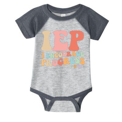 IEP I Encourage Progress Special Education teacher graphics Infant Baby Jersey Bodysuit