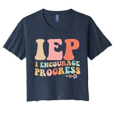 IEP I Encourage Progress Special Education teacher graphics Crop Top