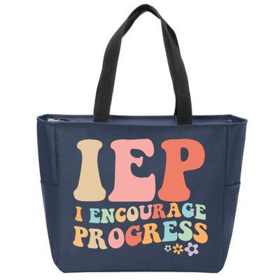 IEP I Encourage Progress Special Education teacher graphics Zip Tote Bag