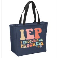 IEP I Encourage Progress Special Education teacher graphics Zip Tote Bag