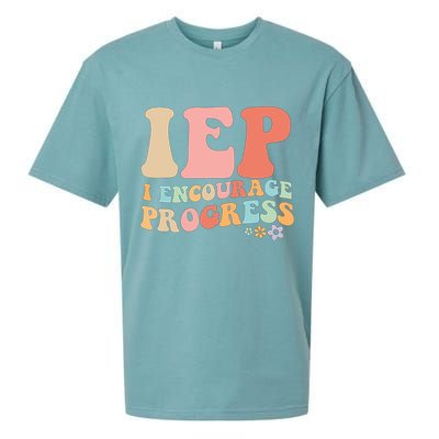IEP I Encourage Progress Special Education teacher graphics Sueded Cloud Jersey T-Shirt
