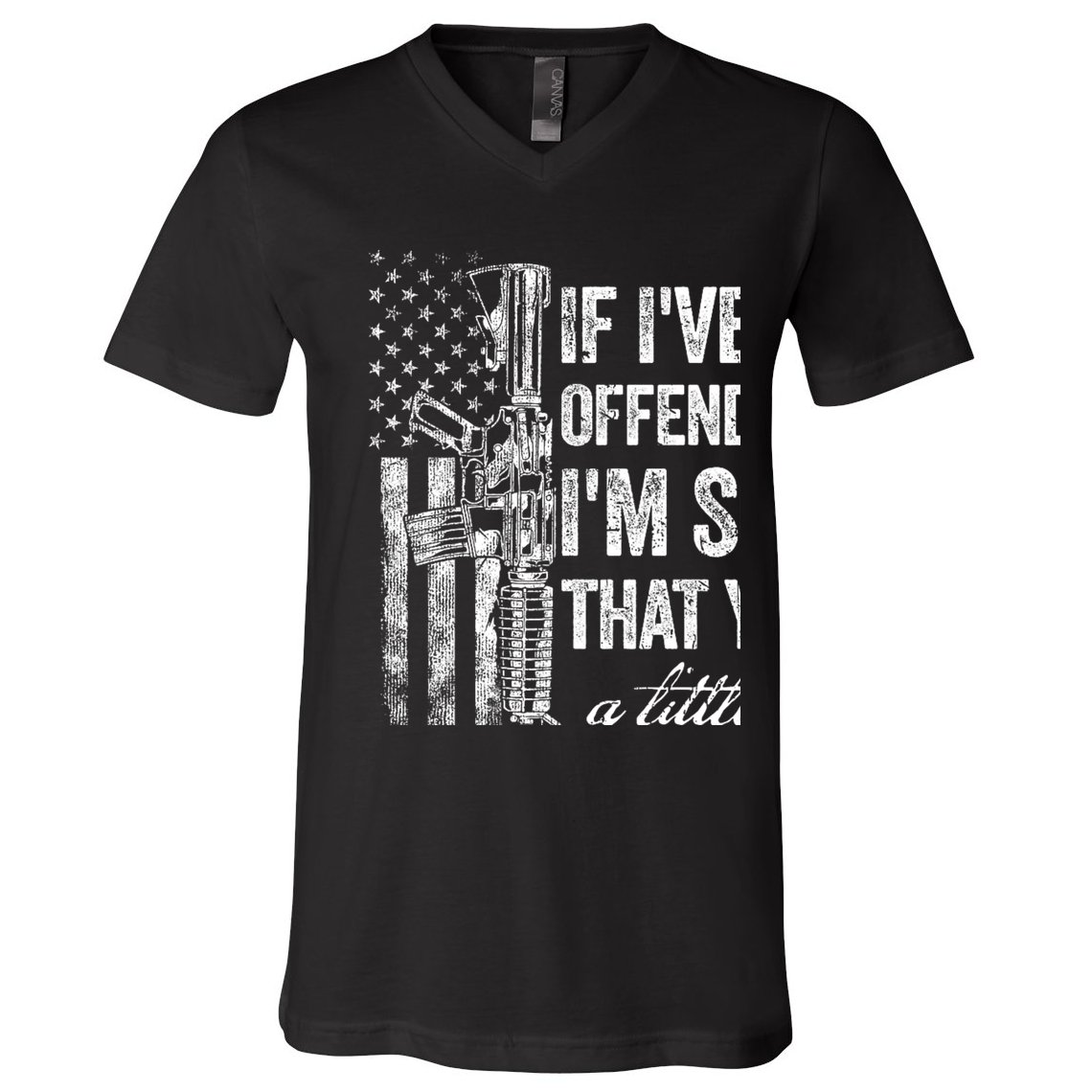 If IVe Ever Offended You IM Sorry American Flag V-Neck T-Shirt