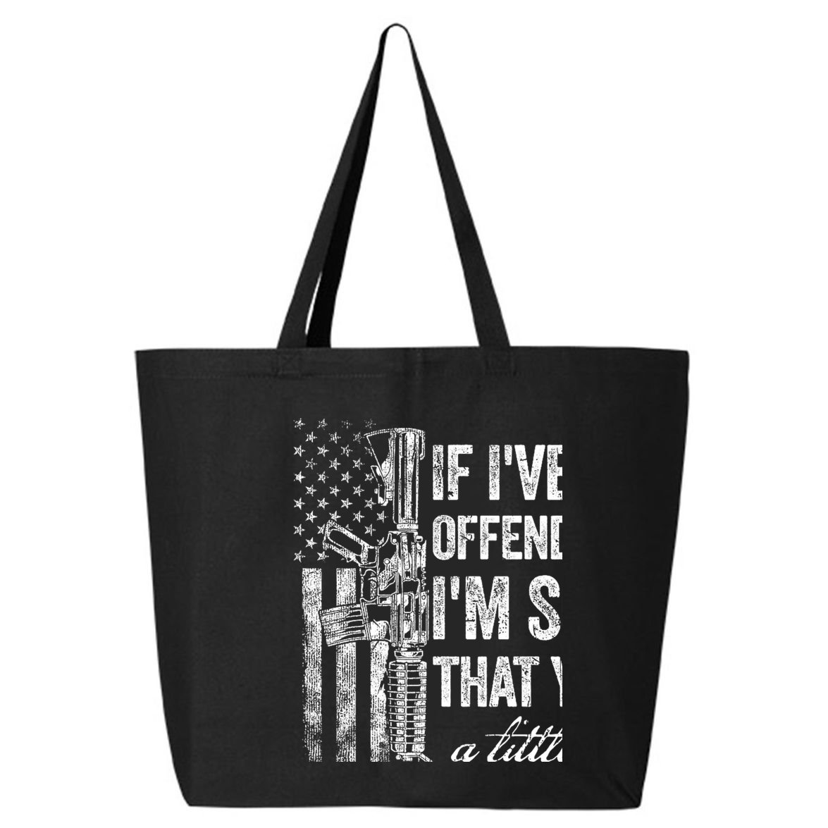 If IVe Ever Offended You IM Sorry American Flag 25L Jumbo Tote