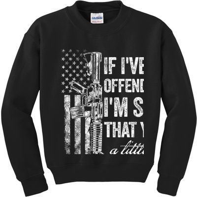 If IVe Ever Offended You IM Sorry American Flag Kids Sweatshirt
