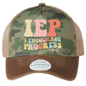 IEP I Encourage Progress Special Education Teacher Graphics Legacy Tie Dye Trucker Hat