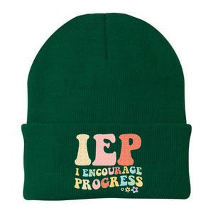 IEP I Encourage Progress Special Education Teacher Graphics Knit Cap Winter Beanie