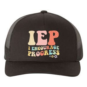 IEP I Encourage Progress Special Education Teacher Graphics Yupoong Adult 5-Panel Trucker Hat