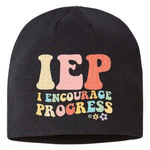 IEP I Encourage Progress Special Education Teacher Graphics Sustainable Beanie