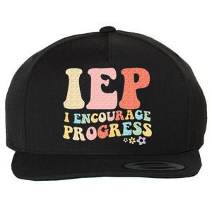 IEP I Encourage Progress Special Education Teacher Graphics Wool Snapback Cap