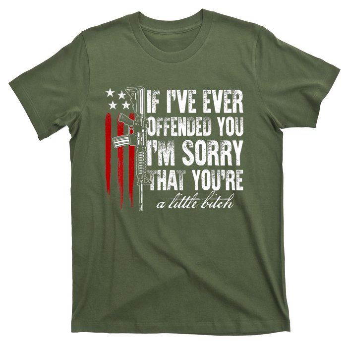 If I've Ever Offended You I'm Sorry American Flag T-Shirt