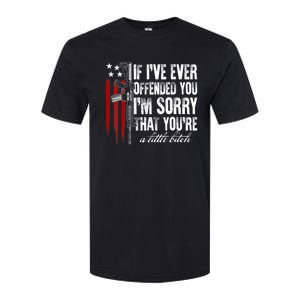 If I've Ever Offended You I'm Sorry American Flag Softstyle CVC T-Shirt